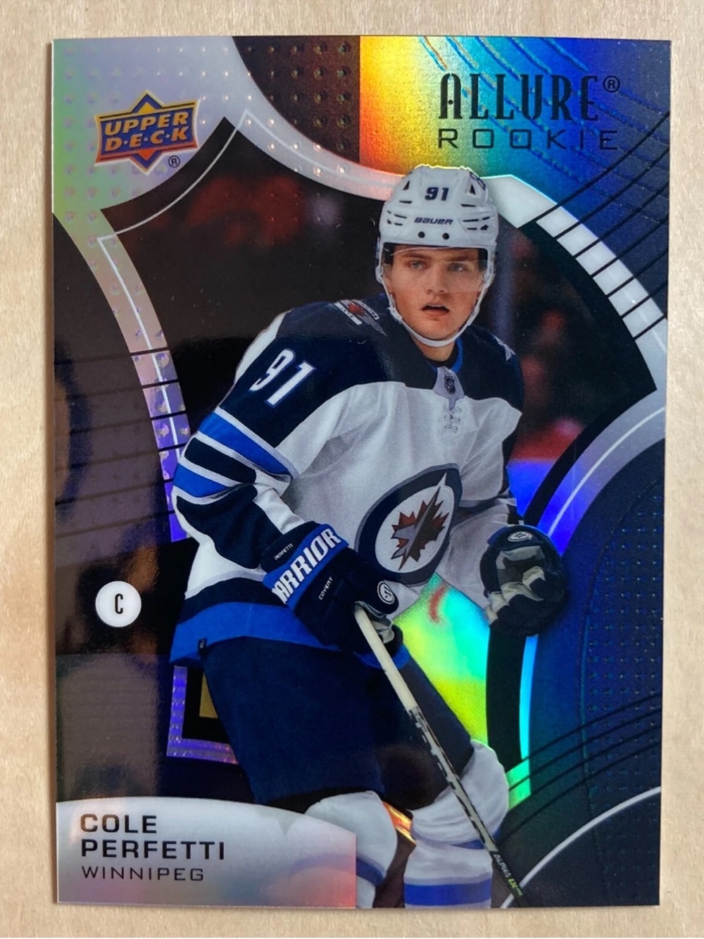 Cole Perfetti 2021/22 Upper Deck Rainbow Winnipeg Jets Rookie RC Hockey Card
